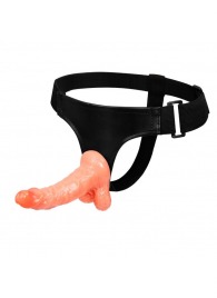 Реалистичный страпон на ремешках - 15,5 см. - Baile - купить с доставкой в Бердске