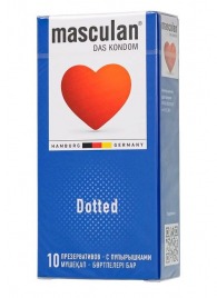 Презервативы с пупырышками Masculan Dotted - 10 шт. - Masculan - купить с доставкой в Бердске