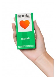 Презервативы анатомической формы Masculan Anatomic - 10 шт. - Masculan - купить с доставкой в Бердске