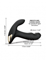 Черный вибромассажер простаты Multi P-Joy с 3 моторами - Dorcel - в Бердске купить с доставкой