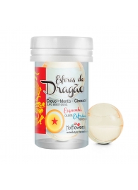 Интимный гель Esferas do Dragao Hot Ball с охлаждающе-разогревающим эффектом (2 шарика по 3 гр.) - HotFlowers - купить с доставкой в Бердске