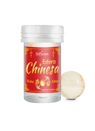 Интимный гель Chinesa Esfera с охлаждающе-пульсирующим эффектом (2 шарика по 3 гр.) - HotFlowers - купить с доставкой в Бердске