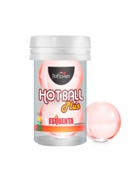 Лубрикант на масляной основе Hot Ball Plus с разогревающим эффектом (2 шарика по 3 гр.) - HotFlowers - купить с доставкой в Бердске