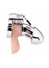 Клетка на пенис из металла Obedience Cock Cage - BlueLine - купить с доставкой в Бердске