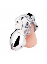 Клетка на пенис из металла Obedience Cock Cage - BlueLine - купить с доставкой в Бердске