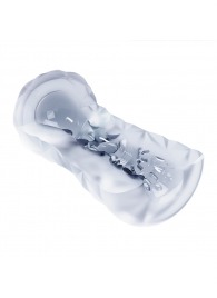 Прозрачный эластичный мастурбатор с лиловым шариком - Baile - в Бердске купить с доставкой