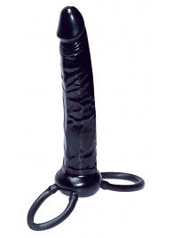 Насадка-фаллоимитатор с двумя кольцами для крепления - 16 см. - Orion - в Бердске купить с доставкой