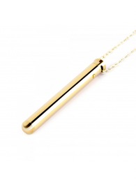 Золотистый вибромассажер-кулон Necklace Vibe - Le Wand