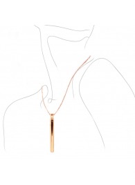 Золотистая подвеска-вибратор Genie Flirting Pen - A-LOVING