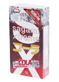 Ароматизированные презервативы Sagami Xtreme COLA - 10 шт. - Sagami - купить с доставкой в Бердске