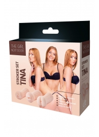 Набор из 3 мастурбаторов The Girl Next Door Tina - Dream Toys - в Бердске купить с доставкой
