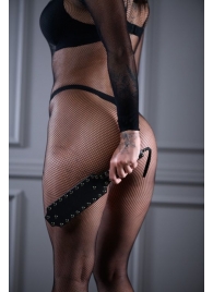 Кожаная шлепалка Sex Game с заклепками - 33 см. - БДСМ Арсенал - купить с доставкой в Бердске