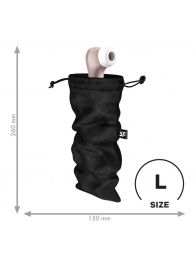 Черный мешочек для хранения игрушек Treasure Bag L - Satisfyer - купить с доставкой в Бердске