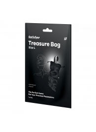Черный мешочек для хранения игрушек Treasure Bag L - Satisfyer - купить с доставкой в Бердске