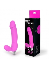 Розовый безремневой страпон Sexy Friend - 1137 - купить с доставкой в Бердске