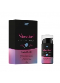 Жидкий вибратор Vibration Cotton Candy с ароматом сахарной ваты - 15 мл. - INTT - купить с доставкой в Бердске