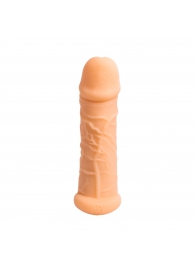Телесный фаллоудлинитель Extra Size Bubbles - 15,5 см. - Lola Games - в Бердске купить с доставкой