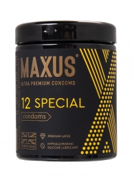 Презервативы с точками и рёбрами MAXUS Special - 12 шт. - Maxus - купить с доставкой в Бердске
