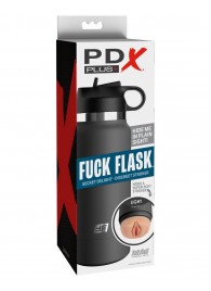Серый мастурбатор в виде бутылки F*ck Flask - Pipedream - в Бердске купить с доставкой