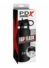 Черный мастурбатор в виде бутылки Fap Flask - Pipedream - в Бердске купить с доставкой