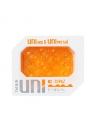 Оранжевый мастурбатор-стимулятор Tenga Uni Topaz - Tenga - в Бердске купить с доставкой