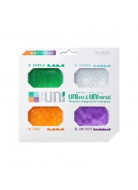 Набор из 4 мастурбаторов-стимуляторов Tenga Uni Variety Pack - Tenga - в Бердске купить с доставкой