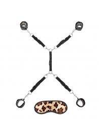 Леопардовая фиксация на матрас для рук и ног Classic Bedspreader - Lux Fetish - купить с доставкой в Бердске