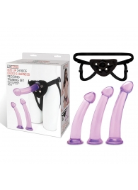 Тренировочный набор с тремя насадками Pegging Training Set - Lux Fetish - купить с доставкой в Бердске