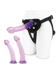 Тренировочный набор с тремя насадками Pegging Training Set - Lux Fetish - купить с доставкой в Бердске