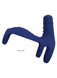 Синяя вибронасадка на пенис Vibrating Penis Sling - Baile - в Бердске купить с доставкой