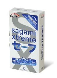 Презервативы Sagami Xtreme Ultrasafe с двойным количеством смазки - 10 шт. - Sagami - купить с доставкой в Бердске