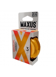 Презервативы анатомической формы Maxus Sensual - 3 шт. - Maxus - купить с доставкой в Бердске