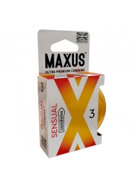 Презервативы анатомической формы Maxus Sensual - 3 шт. - Maxus - купить с доставкой в Бердске