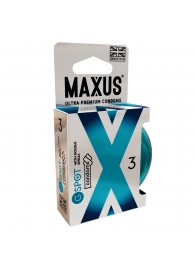 Презервативы Maxus G spot с двойной спиралью - 3 шт. - Maxus - купить с доставкой в Бердске