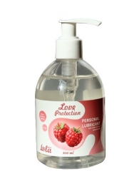 Лубрикант на водной основе Love Protection Raspberry с ароматом малины - 300 мл. - Lola Games - купить с доставкой в Бердске