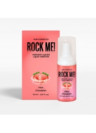 Жидкий вибратор Nuei Rock Me! с ароматом клубники - 20 мл. - Nuei cosmetics - купить с доставкой в Бердске