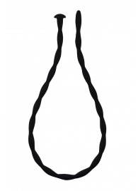 Черный уретральный массажер Glide Large - 30 см. - Lola Games - купить с доставкой в Бердске