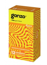 Ароматизированные презервативы Ganzo Juice - 12 шт. - Ganzo - купить с доставкой в Бердске