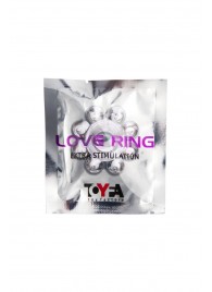 Прозрачное гелевое эрекционное кольцо-цветок - Toyfa Basic - в Бердске купить с доставкой