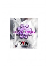 Мягкая фиолетовая гелевая насадка - Toyfa Basic - в Бердске купить с доставкой