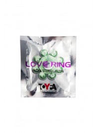 Зеленое эрекционное кольцо-цветок - Toyfa Basic - в Бердске купить с доставкой