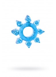 Голубая гелевая насадка-звезда - Toyfa Basic - в Бердске купить с доставкой