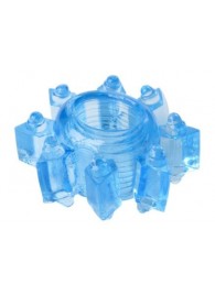 Голубая гелевая насадка-звезда - Toyfa Basic - в Бердске купить с доставкой