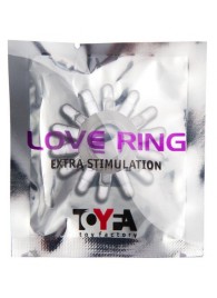 Прозрачное гелевое эрекционное кольцо с шипиками - Toyfa Basic - в Бердске купить с доставкой