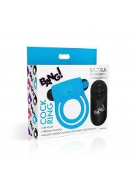 Голубое эрекционное виброкольцо 28X Remote Control Vibrating Cock Ring   Bullet - XR Brands - в Бердске купить с доставкой