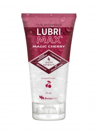 Интимный гель-смазка на водной основе Lubrimax Magic Cherry - 75 мл. - ИнтелБИО - купить с доставкой в Бердске