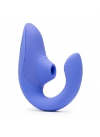 Голубой вибромассажер для двойной стимуляции Womanizer Blend - Womanizer