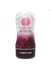 Прозрачный текстурированный мастурбатор Vacuum Cup Masturbator Black Hole - Baile - в Бердске купить с доставкой