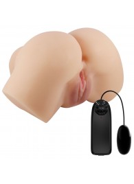 Телесный мастурбатор-полуторс Hailey с вибрацией - Baile - в Бердске купить с доставкой