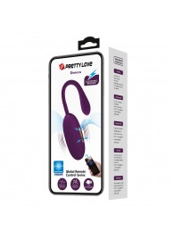 Фиолетовое виброяйцо с электростимуляцией Doreen - Baile - купить с доставкой в Бердске